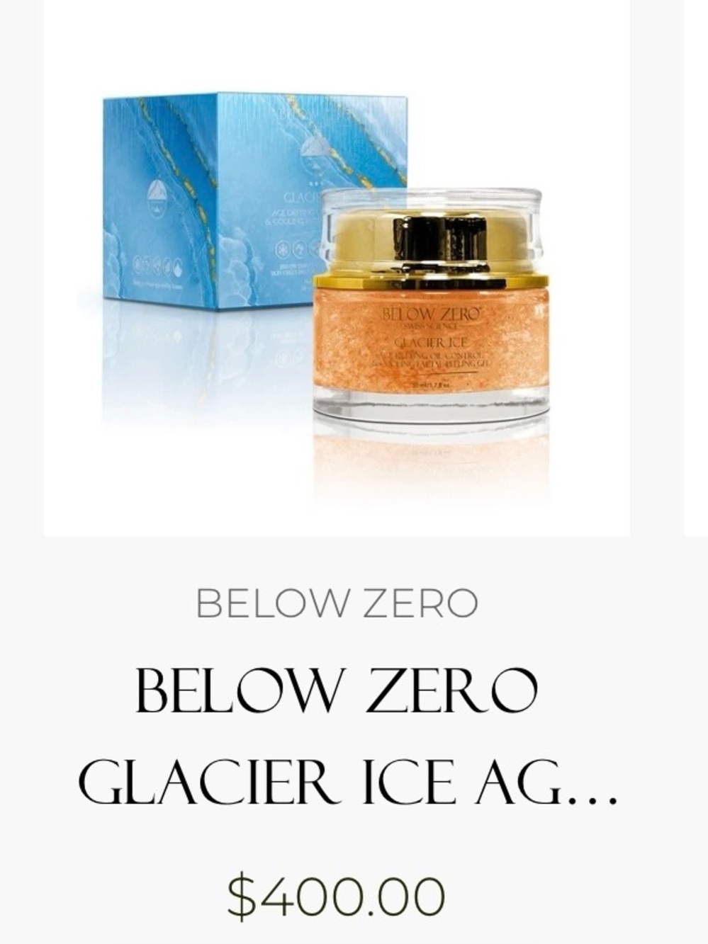 Glacier Ice Cooling Facial Peeling Gel - Blue